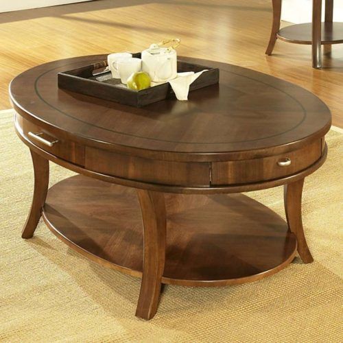 Oval Wood Coffee Tables (Photo 11 of 20)