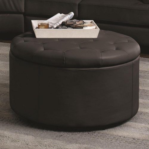 Round Button Tufted Coffee Tables (Photo 9 of 20)
