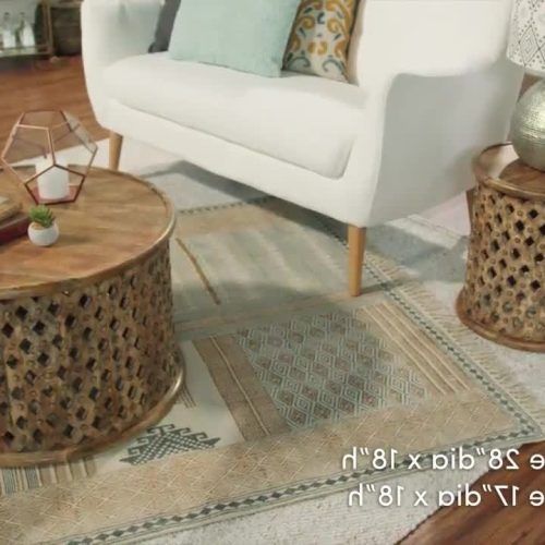 Round Carved Wood Coffee Tables (Photo 15 of 20)