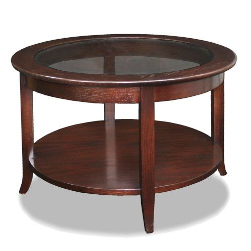 Round Wood And Glass Coffee Tables (Photo 6 of 20)