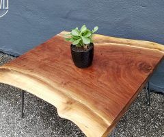 20 Ideas of Rustic Walnut Wood Coffee Tables
