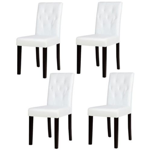White Leather Dining Chairs (Photo 16 of 20)