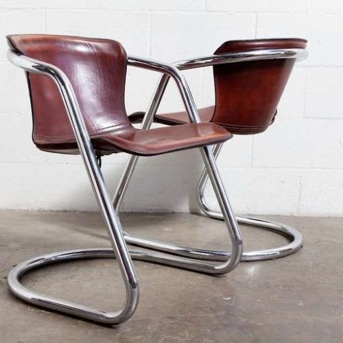 Chrome Leather Dining Chairs (Photo 9 of 20)