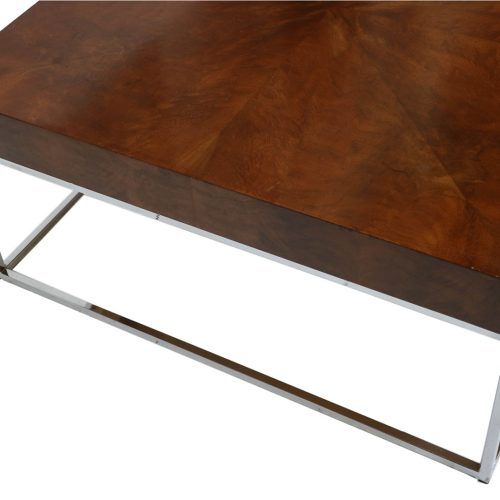 Walnut And Gold Rectangular Coffee Tables (Photo 12 of 20)