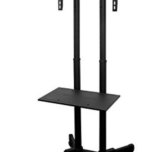 Easyfashion Adjustable Rolling Tv Stands For Flat Panel Tvs (Photo 6 of 20)