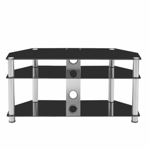 Tier Entertainment Tv Stands In Black (Photo 20 of 20)