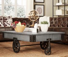 20 Collection of Myra Vintage Industrial Modern Rustic 47-inch Coffee Tables