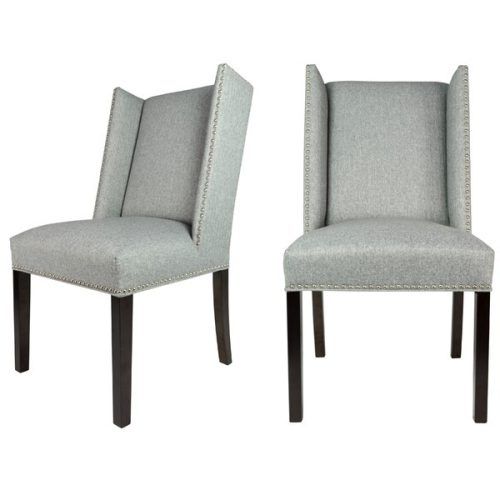 Madison Avenue Tufted Cotton Upholstered Dining Chairs (Set Of 2) (Photo 12 of 20)