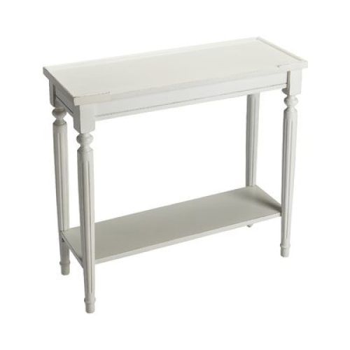 White Geometric Console Tables (Photo 6 of 20)