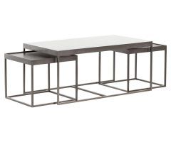2024 Popular Iron Marble Coffee Tables