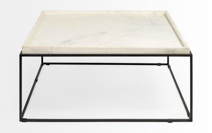 2024 Popular Black Metal and Marble Coffee Tables