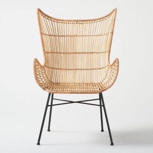 Natural Rattan Metal Chairs (Photo 19 of 20)