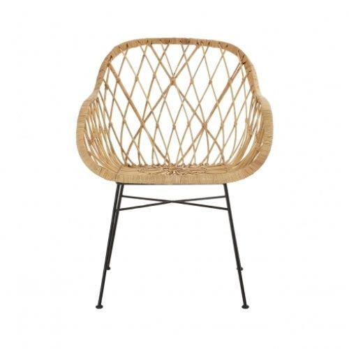 Natural Rattan Metal Chairs (Photo 2 of 20)