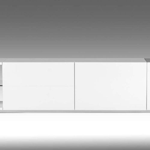 White Contemporary Tv Stands (Photo 10 of 15)