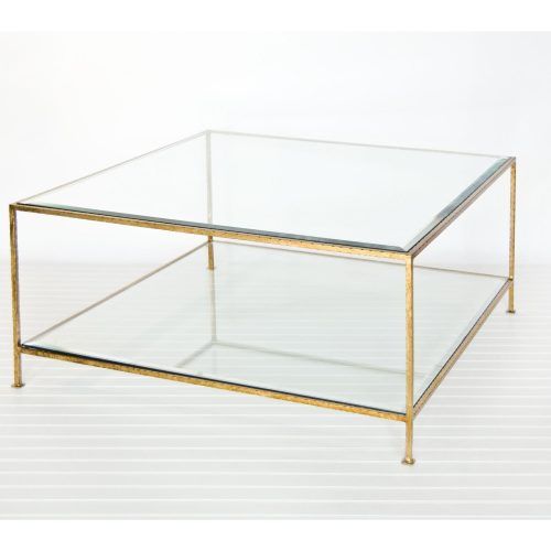 Acrylic & Brushed Brass Coffee Tables (Photo 14 of 20)