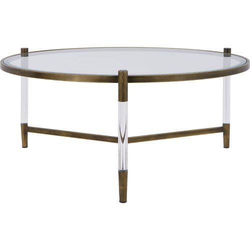 Acrylic & Brushed Brass Coffee Tables (Photo 19 of 20)