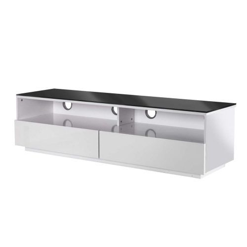 White Gloss Tv Stands With Drawers (Photo 12 of 15)