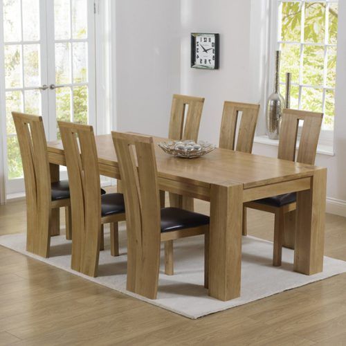 Solid Oak Dining Tables And 6 Chairs (Photo 4 of 20)
