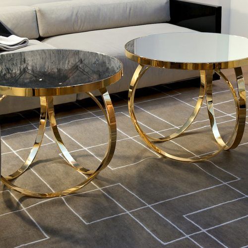 Antique Brass Aluminum Round Coffee Tables (Photo 6 of 20)