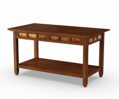 20 Best Collection of Copper Grove Ixia Rustic Oak and Slate Tile Coffee Tables