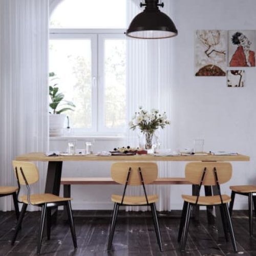 Helms 5 Piece Round Dining Sets With Side Chairs (Photo 19 of 20)