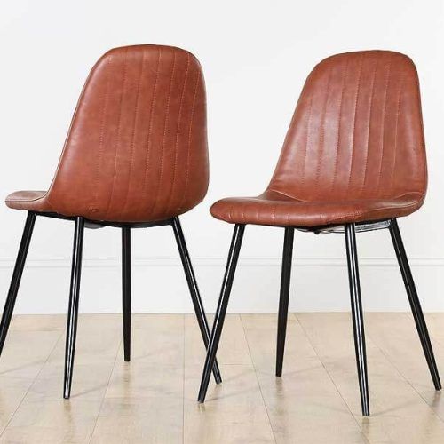 Brown Leather Dining Chairs (Photo 3 of 20)