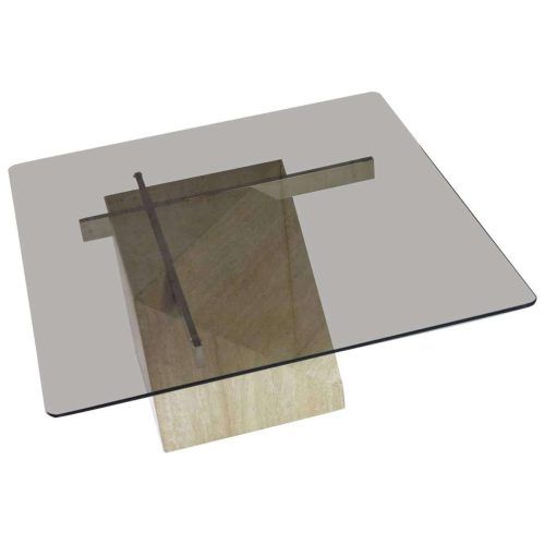 Marble Base Glass Top Coffee Table (Photo 12 of 20)
