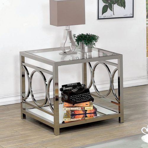 Mishie Contemporary Champagne 2-Piece Accent Tables Set By Foa (Photo 13 of 20)