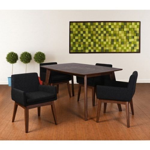 Caden 5 Piece Round Dining Sets With Upholstered Side Chairs (Photo 19 of 20)