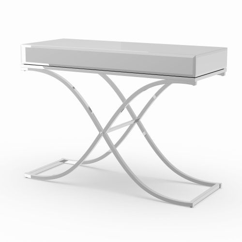 Silver Orchid Olivia Chrome Mirrored Coffee Cocktail Tables (Photo 9 of 20)