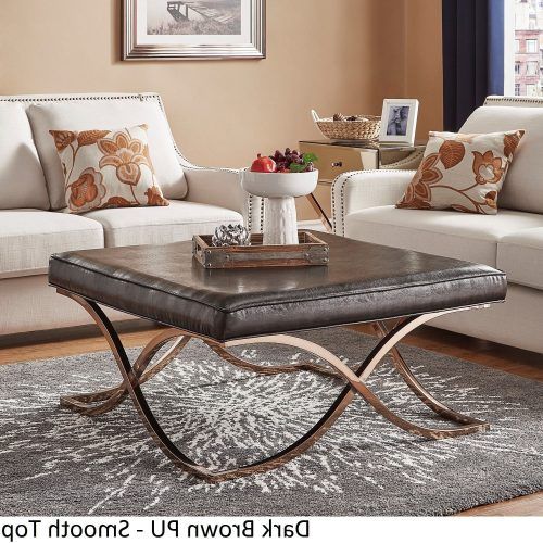 Square Black And Brushed Gold Coffee Tables (Photo 20 of 20)