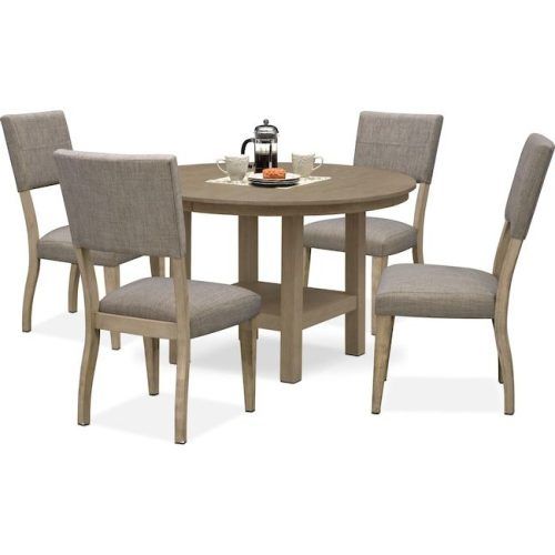 Jaxon Grey 6 Piece Rectangle Extension Dining Sets With Bench & Uph Chairs (Photo 11 of 20)