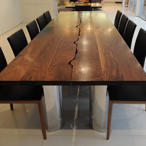 Walnut And White Dining Tables (Photo 8 of 20)