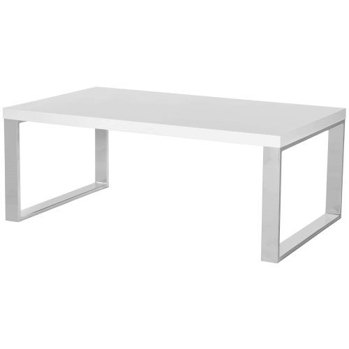 White And Chrome Coffee Tables (Photo 11 of 20)
