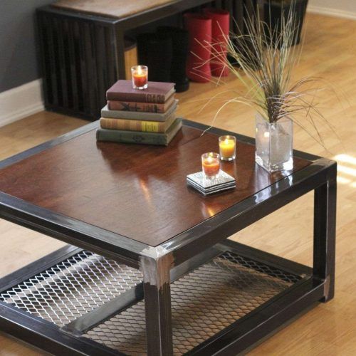 Wood And Steel Coffee Table (Photo 1 of 20)