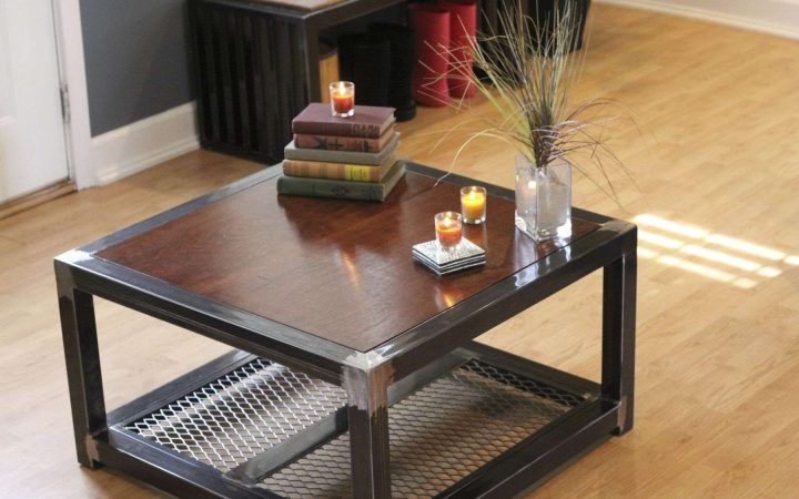 20 Ideas of Wood and Steel Coffee Table