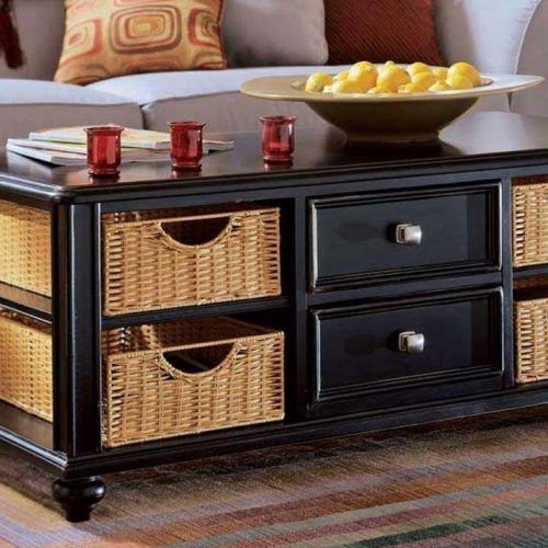 Coffee Tables With Basket Storage Underneath (Photo 1 of 20)