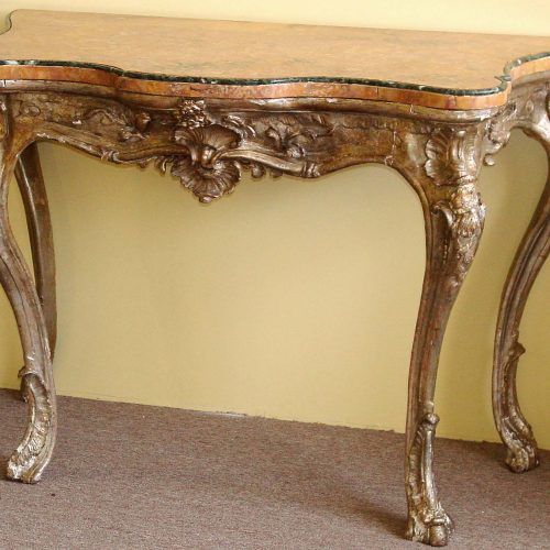 Antiqued Gold Leaf Coffee Tables (Photo 14 of 20)