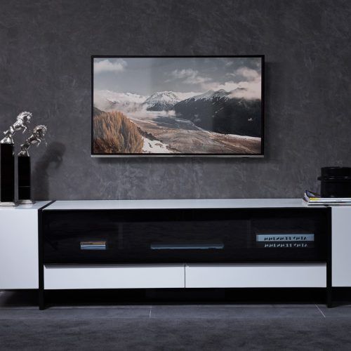 High Glass Modern Entertainment Tv Stands For Living Room Bedroom (Photo 9 of 20)