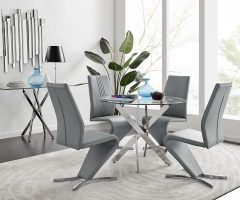 20 Collection of Chrome Metal Dining Tables