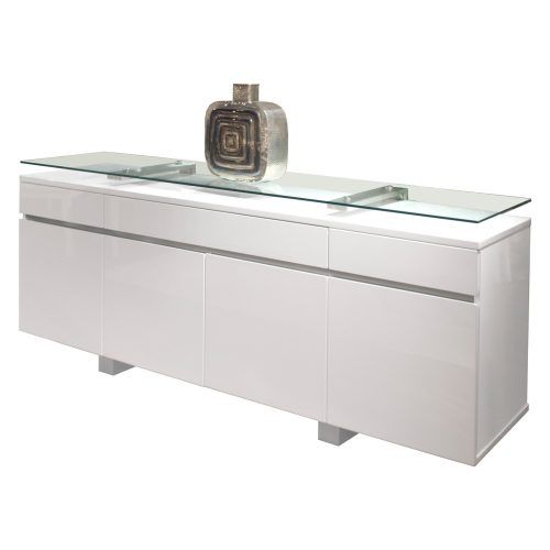 Modern Lacquer 2-Door 3-Drawer Buffets (Photo 8 of 20)