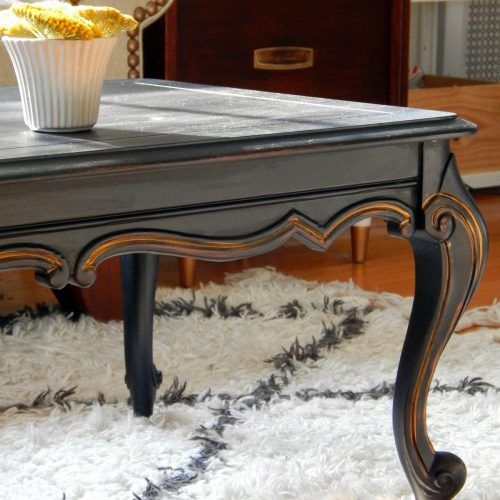Antique White Black Coffee Tables (Photo 5 of 20)