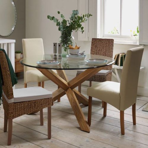 Oak And Glass Dining Tables And Chairs (Photo 9 of 20)