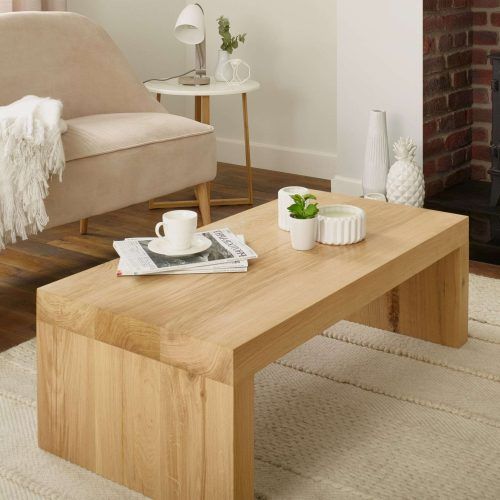 Solid Oak Beam Coffee Table (Photo 9 of 20)