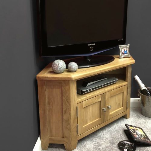 Sidmouth Oak Corner Tv Stands (Photo 6 of 20)