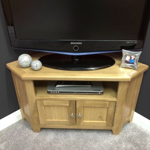 Sidmouth Oak Corner Tv Stands (Photo 5 of 20)