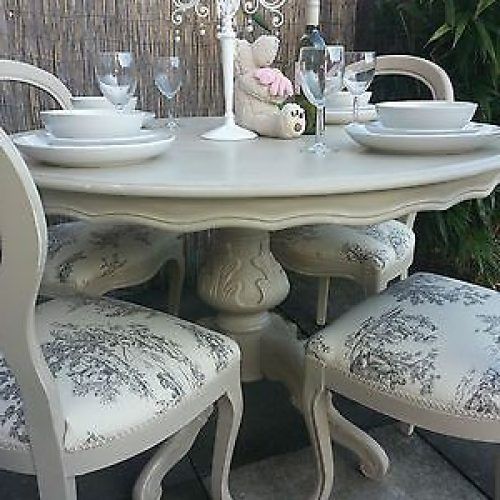 Shabby Chic Cream Dining Tables And Chairs (Photo 2 of 20)