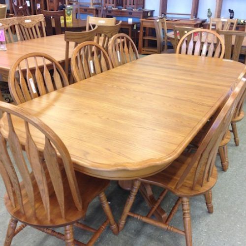 Solid Oak Dining Tables And 8 Chairs (Photo 10 of 20)