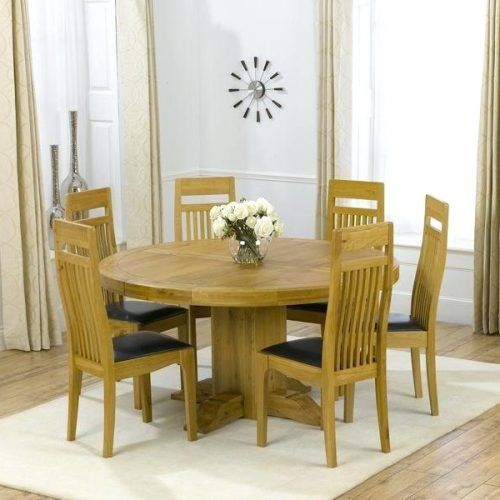 Round Oak Dining Tables And Chairs (Photo 13 of 20)