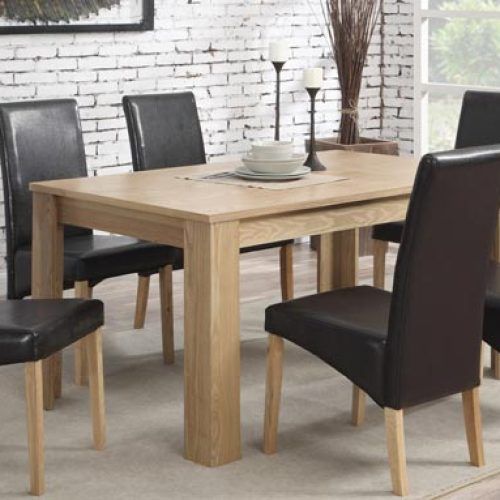 Oak Dining Tables And Leather Chairs (Photo 2 of 20)